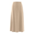 thumbnail image 4 of XIAOCHA Womens Belted Maxi Skirt With Pockets High Waist Flowy Elegant Office Skirts, 4 of 4