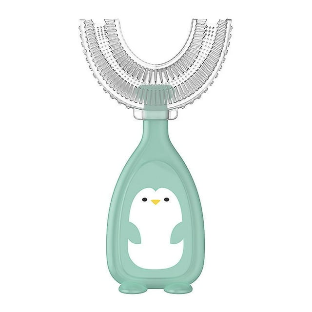 Children Soft U-shape 360 Thorough Cleansing Toothbrush For Ages 2~12 Yearsl