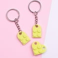 thumbnail image 4 of Couple Heart Keychain Set Brick Heart Keychain For Boyfriend Girlfriend Xmas Gifts, 4 of 4