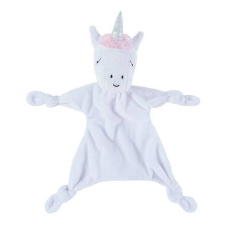 UPC: 0846216063497 | Trend Lab White and Pink Female Unicorn Infant Security Blanket.