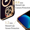 thumbnail image 3 of for iPhone 13 Pro Case Compatible with MagSafe, Luxury Love Heart Soft Phone Case, Full Camera Lens Protection Magnetic Case for iPhone 13 Pro for Women Girls (6.1") - Black, 3 of 12