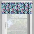 thumbnail image 4 of Ambesonne Abstract Valance & Curtain, Colorful Raindrops, 55"x24", Multicolor, 4 of 6