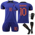 thumbnail image 4 of DONGTIAN 2223 Dutch Away World Cup Jersey No. 4 Van Dick 21 De Rong 10 Depe Football Clothing Blue Short Set, 4 of 9