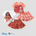 thumbnail image 2 of Disney Disney Princess Moana/Ariel 2pcs Toddler Girls Naia™ Character Print T-shirt with Pattern All-over with Ruffled Skirt Set, 2 of 6