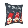 thumbnail image 2 of Bingfone Decorative Pillow Covers 16"X16" Three Cute Christmas Gnomes Couch Pillow Cases Modern Farmhouse Covers For Couch Sofa Bed, 2 of 9