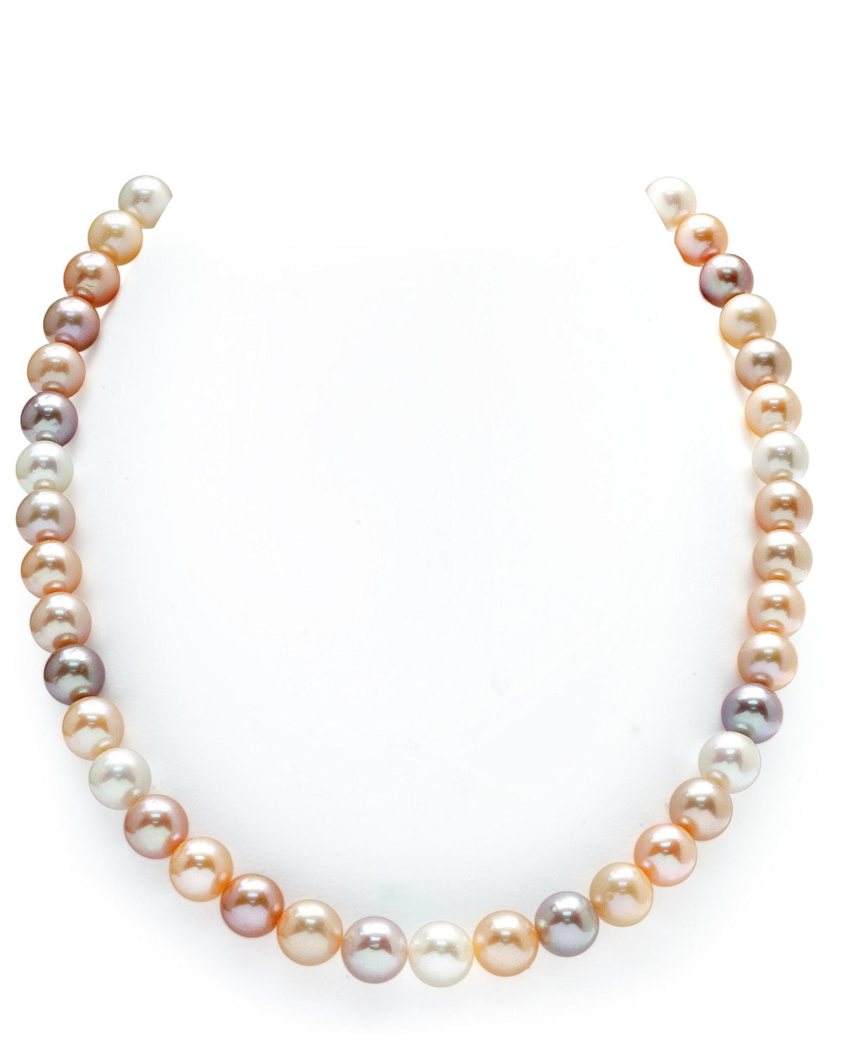 THE PEARL SOURCE 14K Gold 8-9mm AAA Quality Multicolor Freshwater Cultured Pearl Necklace for Women in 36" Opera... by The Pearl Source