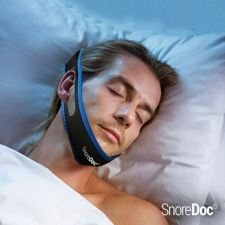 SnoreDoc Anti Snoring Chin Strap Device - Advanced Snoring Solution Snore Stopper - Sleep Aid that Stops Snoring & Eases Breathing - Snore Relief Jaw Support Guard - Natural, Comfortable & Adjustable