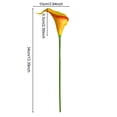 thumbnail image 6 of LShunze Mini Artificial Calla Lily 10 Stem Bridal Bouquets Artificial PU Real Touch Flowers for Home Party Decor, 6 of 8