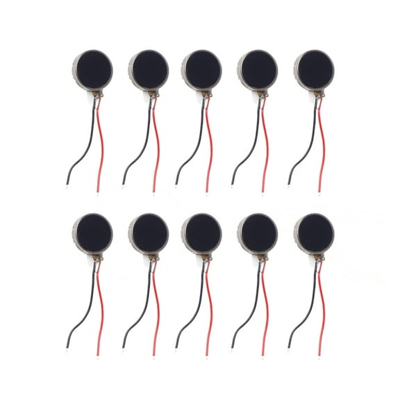 10x3mm Mini Vibration Motors 3V 10000rpm Flat Coin Button-Type Micro Vibrating Motor for Mobile