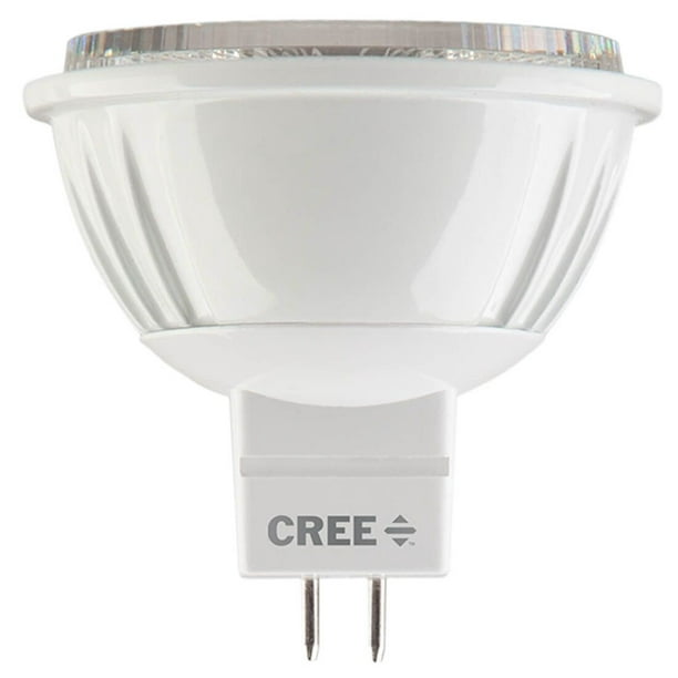 Cree Lighting Pro Series MR16 GU10 75W LED Bulb, 35 Degree 570 lumens, Dimmable, Bright White 3000K, 25,000 hour rated life, 90+ CRI | 1-Pack - Walmart.com