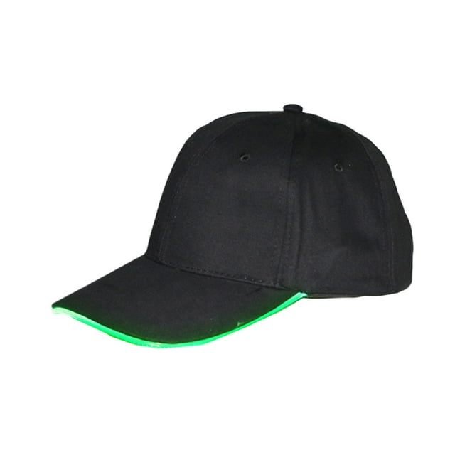 Aodebiao Casquette de Baseball à LED Lumineuse Réglable pour Fête Rave Festival Boîte de Nuit Performance Protection Solaire Danse Entraînement Physique Sports Extérieurs