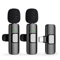 thumbnail image 1 of JUNWELL Microphone Lavalier Sans Fil Type C Mini 1 à 2 Réduction de Bruit Micro à Clipser pour Enregistrement Vidéo Vlog, 1 of 9
