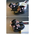 thumbnail image 4 of Trendy Cute Ankle-high Plus Fleece Boots For Girls Kids, Comfortable Non Slip Lace Up Boots For Indoor Outdoor Travel, Autumn And Winter, 4 of 7