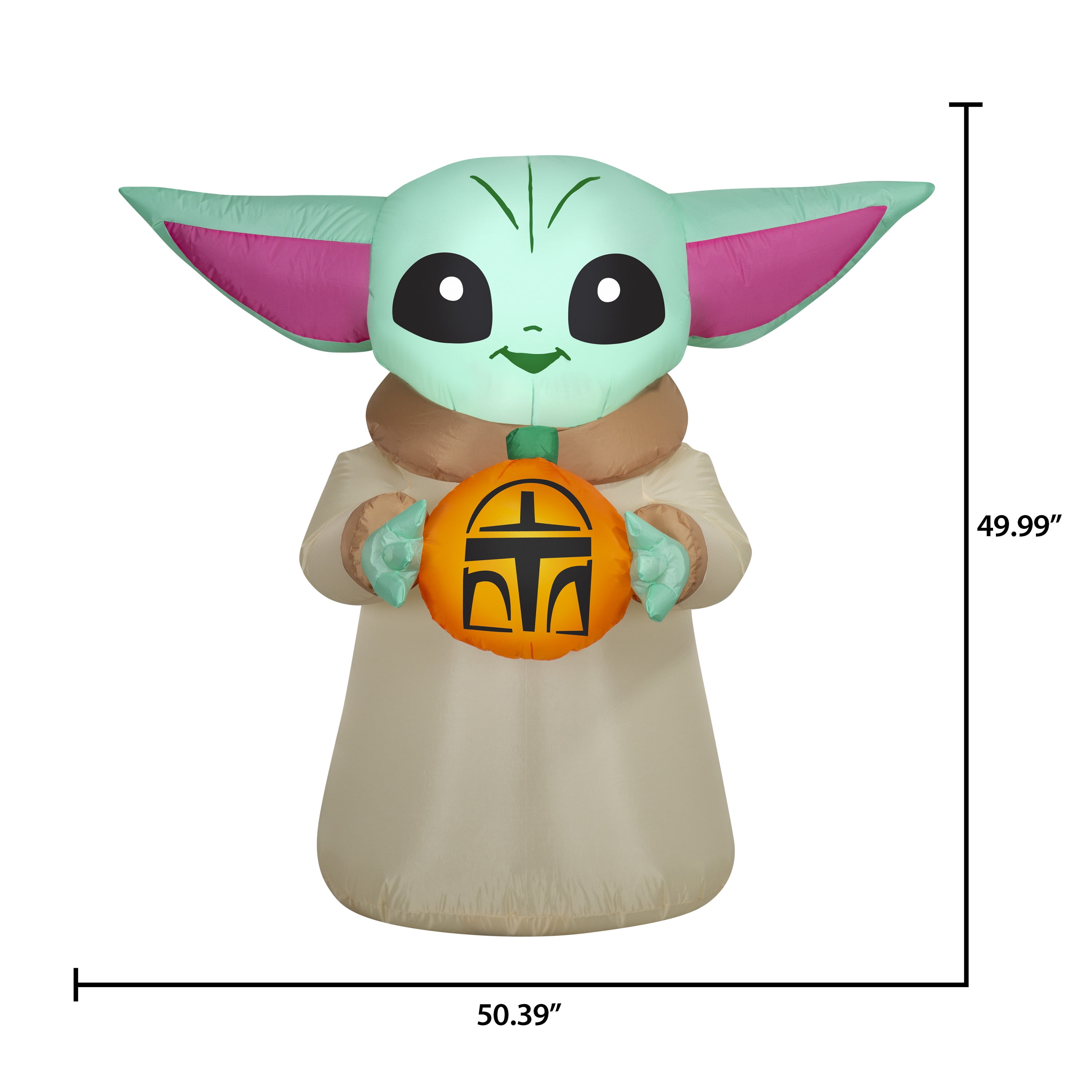 Airblown Halloween Grogu Medium Star Wars Yard Inflatable with LED Lights 4 ft