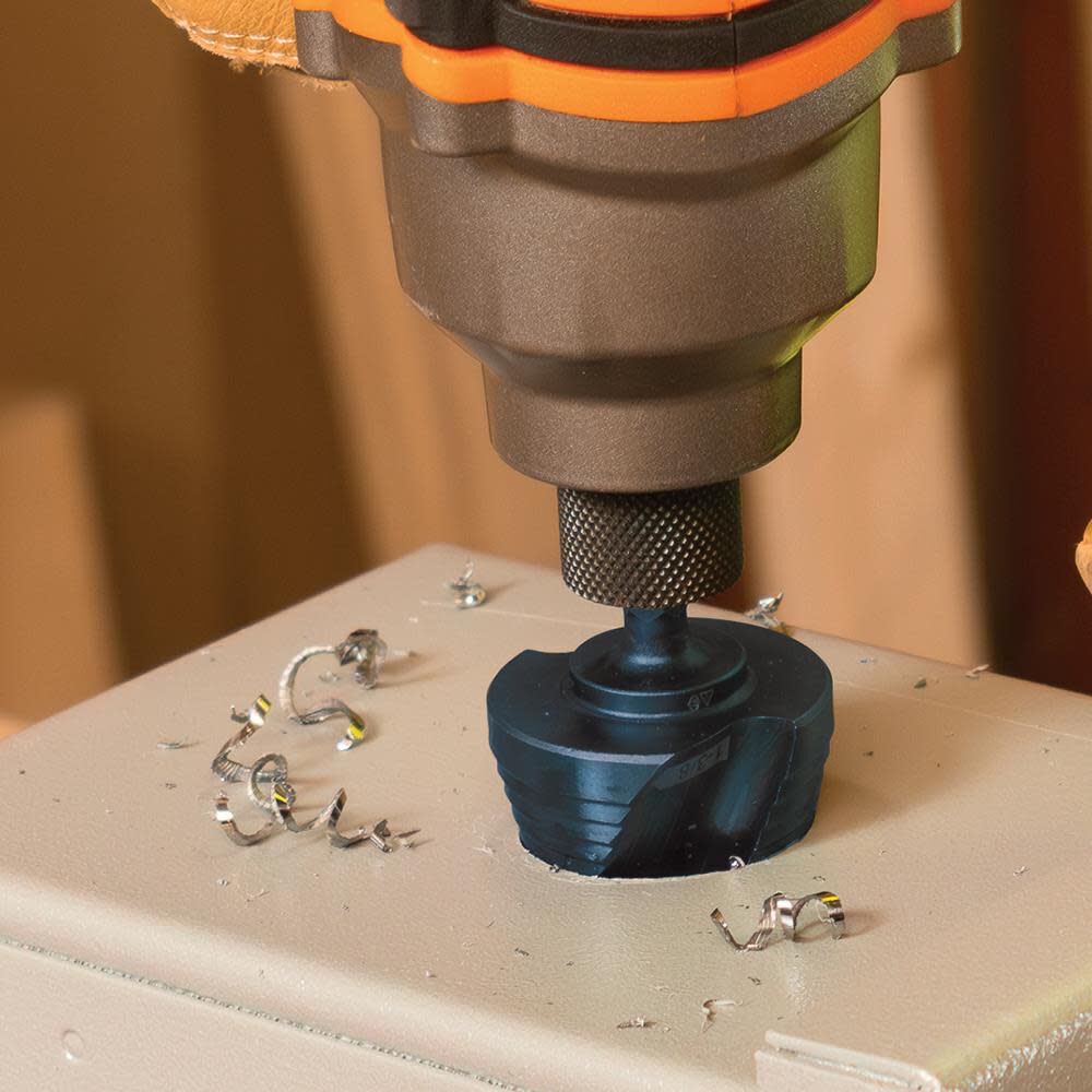 Klein Tools 7/8In To 1-3/8In Quick Release Sprial Flute Step Drill Bit