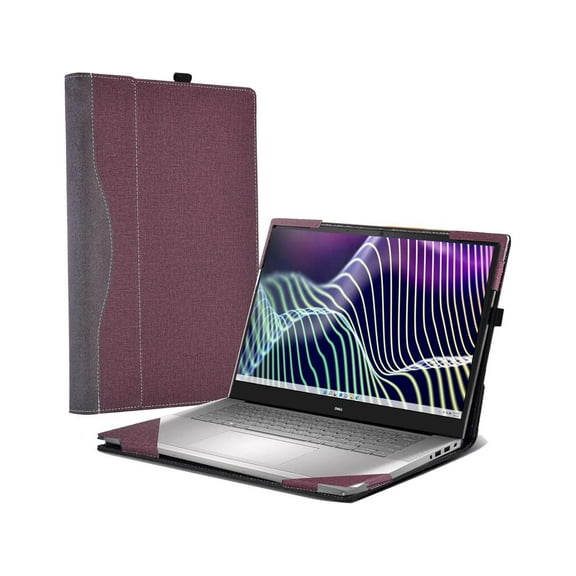 Laptop Case for 16 inch Dell Latitude 7000 7640 Laptop (2023) | Latitude 7650 Laptop16" Notebook Laptop PU Leather Detachable Protective Cover with Pencil Holder