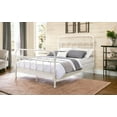 thumbnail image 4 of White Full Bed with Spindle Headboard - 4 Sturdy Slats & Box Spring Support, 4 of 9