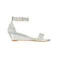 thumbnail image 2 of Women's Adjustable Ankle Strap Open Toe Low Wedge Sandal Comfortable Platform Heeled Sandals, 2 of 5