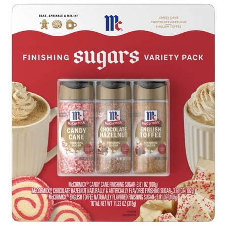 McCormick Holiday Sugar 3 Pack, 11.12 oz