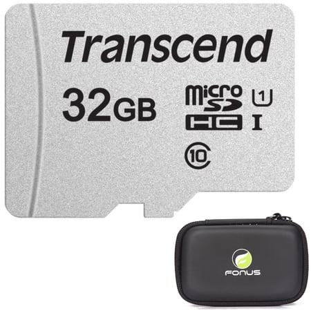 32GB Memory Card with Zipper Case - Transcend High Speed MicroSD Class 10 MicroSDHC for Samsung Galaxy S20 Plus S10 Plus Tab 4 NOOK 10.1 (SM-T530) A 9.7 8.0 (2019) J7 V (2017) Models