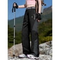 thumbnail image 5 of Women's Quick Dry Hiking Pants, Water Repellent UPF 50+ Lightweight Zip Pockets with Belt for Travel Casual Black XS, 5 of 9