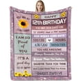 thumbnail image 1 of LHSHID 12 Year Old Girl Gifts for Birthday 12 Year Old Girl Gifts 12th Birthday Decorations for Girls Boys 12th Birthday Gifts for Girls Birthday Gifts for 12 Year Old Girls Blanket 60"x80", 1 of 7