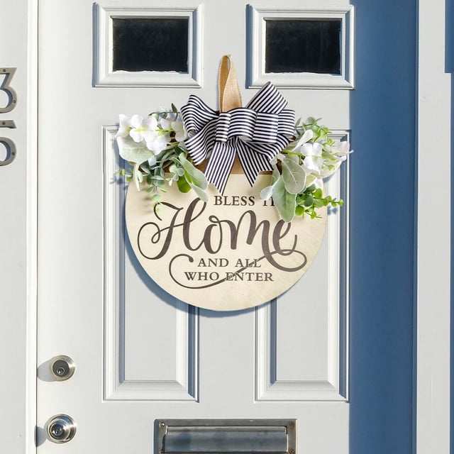 Universal Decorative Hanging Wreath Art Floral Design For Home Event Enhancement Durable Material Construction