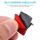 thumbnail image 4 of 100 clips para fijar cables, soportes multiusos para cables, organizadores de cables, clips para cables., 4 of 5