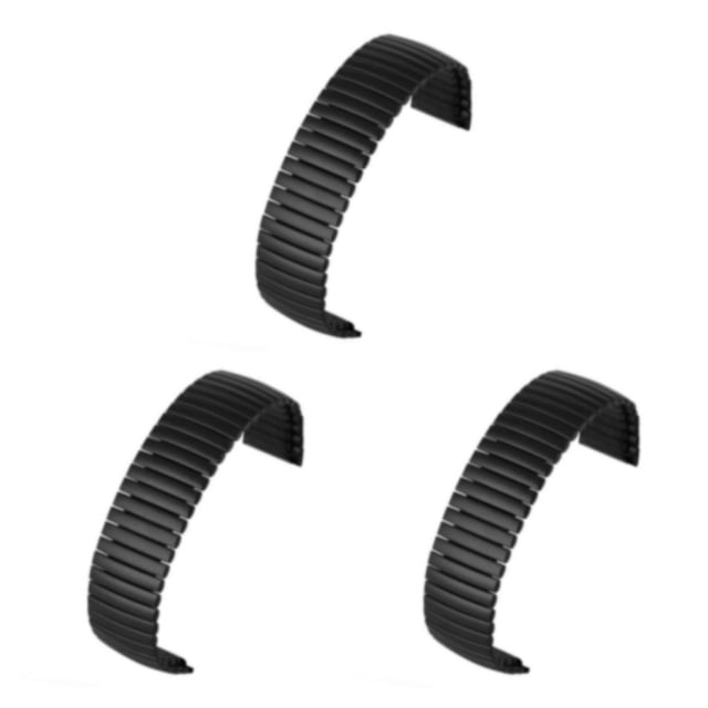 kurtrusly Elastic Stainless Steel Bracelet Add Touch Of Elegance To Wrist Durable 20MM black 3Set