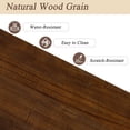 thumbnail image 5 of BFJDM Walnut Pine+MDF Console Table, Sofa Table, Entryway Table, Accent Table with 2 Shelves, Mid-Century Style, 5 of 14