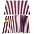 Red Blue White Stripes Table Runner Home Wedding r Table Flag Mat Table