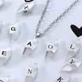 thumbnail image 3 of Collar de pareja con letras de A-Z para mujer y hombre, juego de collares con piedras y corazones, atracción magnética, regalo de Jelwelry, 1 par, 3 of 4