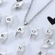 thumbnail image 3 of Collar de pareja con letras de A-Z para mujer y hombre, juego de collares con piedras y corazones, atracción magnética, regalo de Jelwelry, 1 par, 3 of 4