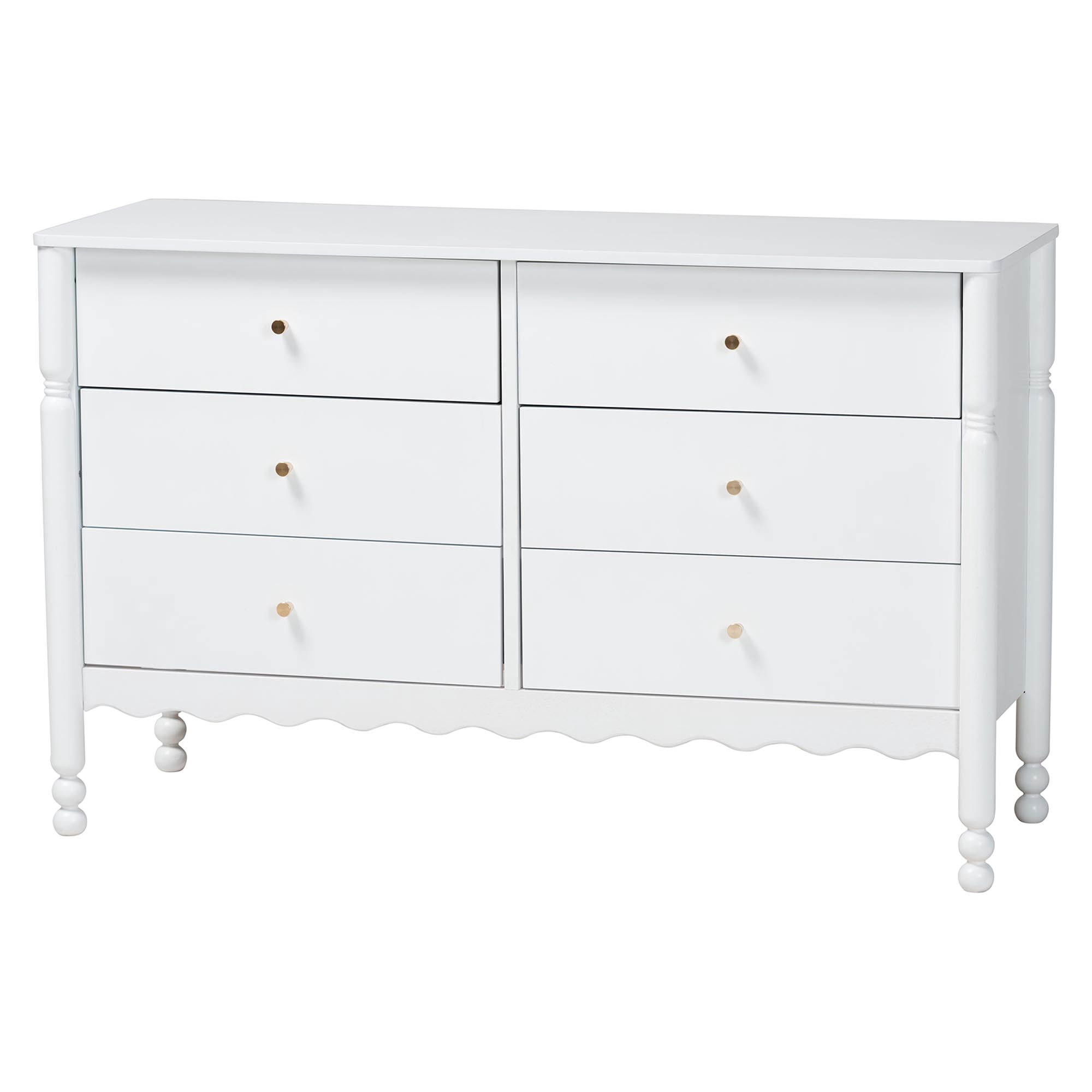 Baxton Studio Hoffman Modern Farmhouse Bedroom Set, Queen, 4-Piece, White