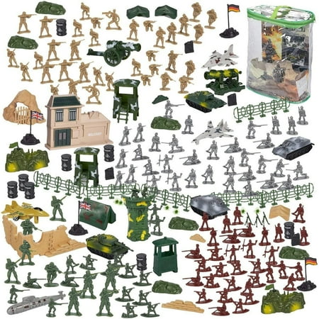 300 Piece Plastic Army Men Toy Soldiers for Boys with Military Figures,...