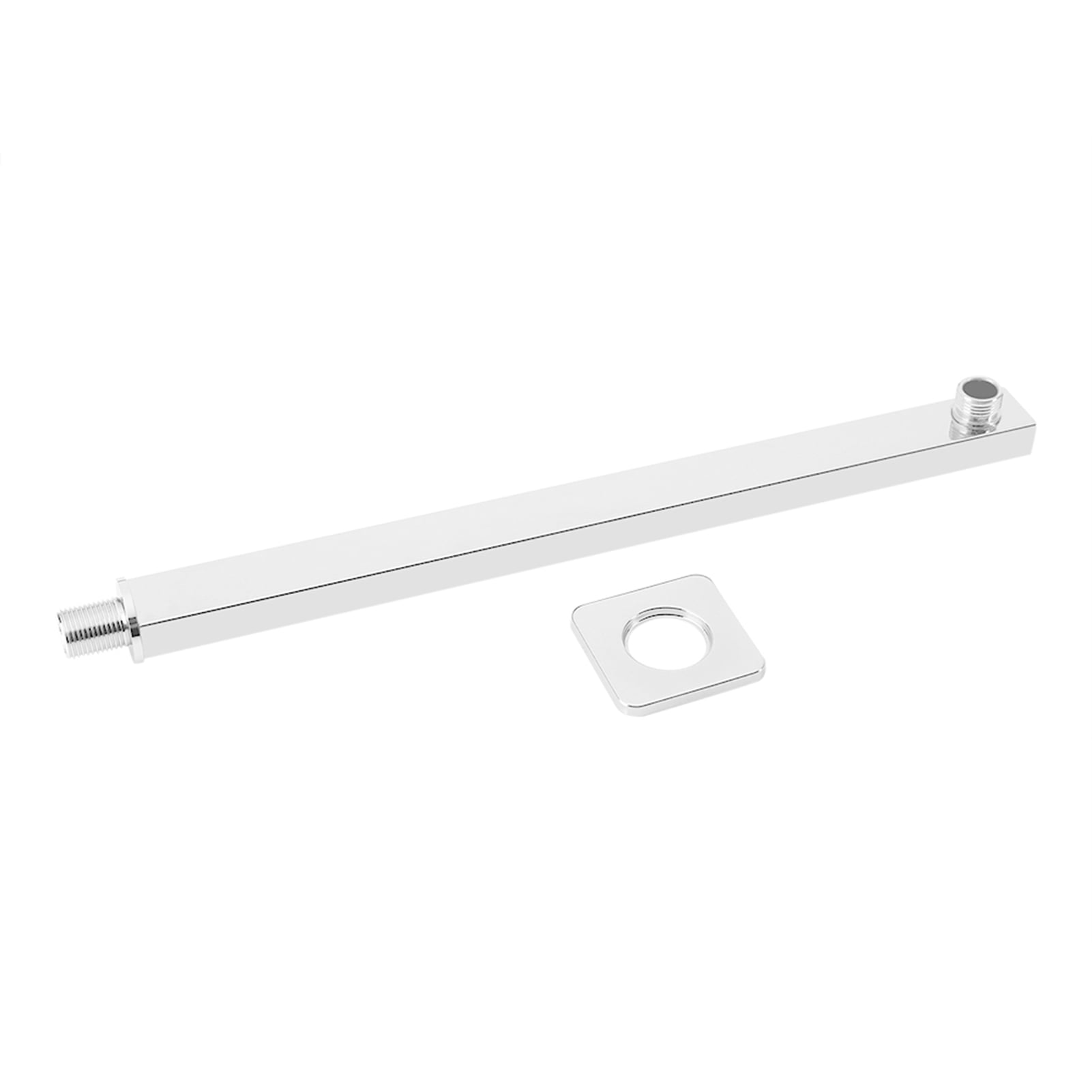 Roberee Bras D'Extension Douche 16 Pouces Acier Inoxydable - Barre De Pommeau Murale Chromée