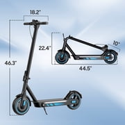 Electric Scooter for Adults, 600W, 30 Miles & 25 MPH Max, 10 Pneumatic Tires Portable Folding Design,Commuting E-Scooter Blue