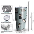 thumbnail image 6 of 30oz Black Corgi Tumblers Stainless Steel Tumbler with Lid and Straw,Vacuum Insulated Double Wall Travel Tumbler Cups Mug with Cleaning Brush for Coffee,Tea, 6 of 7