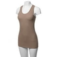 thumbnail image 5 of A2Y Women's Basic Solid Soft Cotton Scoop Neck Racer-Back Tank Top, 5 of 6