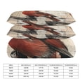 thumbnail image 2 of 3 Pcs Soft Bedding Set, Includes 1 Duvet Cover with Zipper And 2 Pillow,Shams Red Bird Northern Cardinal Full(79"×90"), 2 of 8