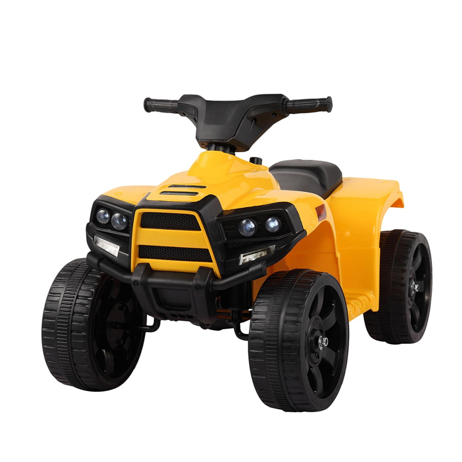 CIPACHO 6V Kids Ride On Car, Rugged 4-Wheeler Electric Cars to Ride Jeep Car for Children Child Boys, Gift Ride-On Car Vehicle Toy w/ LED Lights, MP3, Yellow CIPACHO 6V Kids Ride On Car, Rugged 4-Wheeler Electric Cars to Ride Jeep Car for Children Child Boys, Gift Ride-On Car Vehicle Toy w/ LED Lights, MP3, Yellow