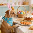 thumbnail image 6 of FeiFu Easter Pet Scarf with Headband Set Cute Holiday Themed Pet Collar Headwear for Small Medium Dogs Rabbits Pet Party Decor Accessory, 6 of 6