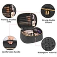 thumbnail image 3 of KTMOUW Makeup Bag 3 Pcs waterproof Cosmetic Bag Portable Travel Cosmetic Bag Weave Organizer storage bag, 3 of 8