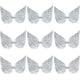 thumbnail image 1 of Parches de alas de ángel plateadas de 3,54 pulgadas (50 unidades), pequeños parches de tela con relieve brillante y purpurina para planchar., 1 of 5