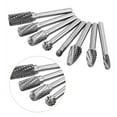thumbnail image 3 of 8Pcs Double Cut Tungsten Steel CarbideBurr Die Grinder Bit Tool Set for Machinery and Crafts, 3 of 8