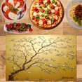thumbnail image 2 of Amarainy Golden Plum Blossom Tree Design Linen Table Mats Set of 4 for Home Kitchen Table Decor 12x18 inch, 2 of 5