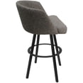 thumbnail image 2 of Swivel Metal Bar Stool 30" Seat - Joey - Mojave Gray Fabric - Gray, 2 of 3