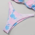 thumbnail image 5 of ylioge Womens One Shoulder Bikini Sets Two Piece Tie-Dye Bathing Suits Ladies Trendy Underwire Bikinis Tops Thongs Swimsuits 2025, 5 of 6