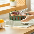 thumbnail image 4 of SSBSM Organizer Basket Food Grade High Durability PP Material Fruit Vegetable Drain Basket Storage Container Home Supplies, 4 of 8