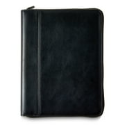 onn Black Vegan Leather Zippered Tablet Folio Case with Stylus for 9 to 11 inch Tablets